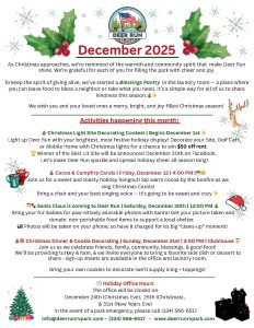 Deer Run RV Park - December Newsletter